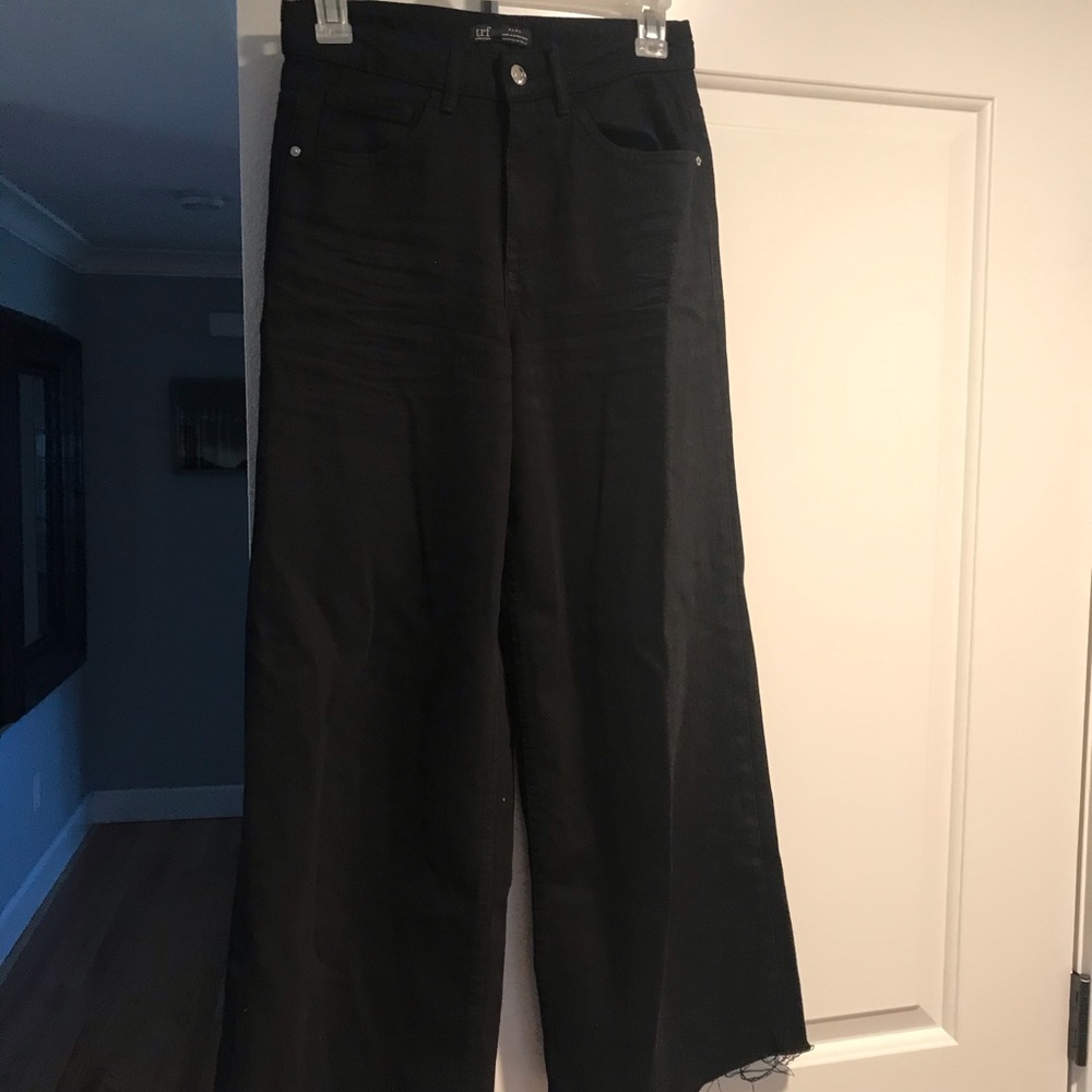 flare black denim